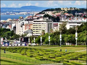 Lizbona, Park, Fragment, Miasta