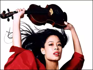 kobieta, Vanessa Mae, artystka, skrzypce, Azjatka