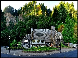 Oregon, Restauracja, Las, Góry, USA, Droga, Hrabstwo Multnomah