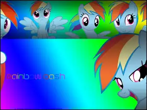My little pony, tęcza, Rainbow Dash, znaczek