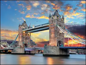 Most, Londyn, Tower Bridge, Tamiza