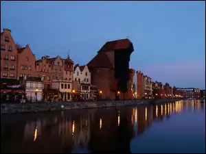 Kamienice, Miasto, Rzeka, Gdańsk, Motława
