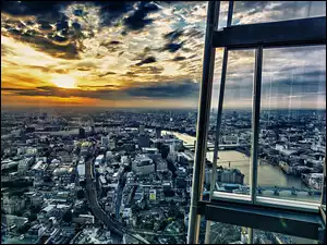 Budowla, Wschód Słońca, Panorama Miasta, Londyn