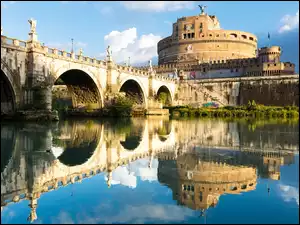 Most św. Anioła, Włochy, Rzeka, Rzym, Tyber