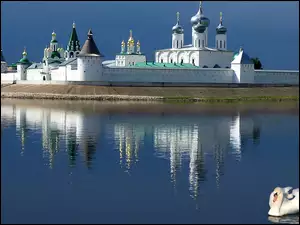 Niżny, Łabędzie, Klasztor, Jezioro, Makary, Nowogród