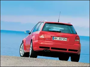 Tył, Czerwone, Audi RS4