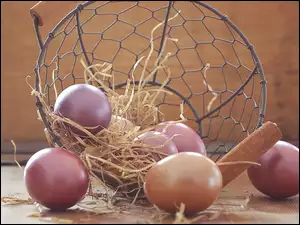 Koszyk, Wielkanoc, Jajka