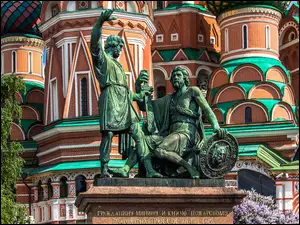 Pomnik, Plac, Cerkiew, Czerwony, Moskwa