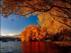 Jesień, Nowa Zelandia, Jezioro