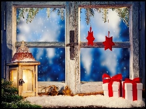 Okno w świątecznej odsłonie