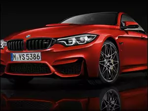 Czerwony samochód BMW M4