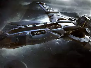 Statek kosmiczny z gry komputerowej Star Citizen