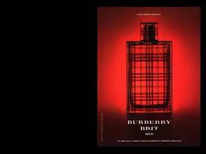 Burberry, flakon, red, perfumy