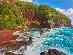 Skalna wyspa Maui na Hawajach