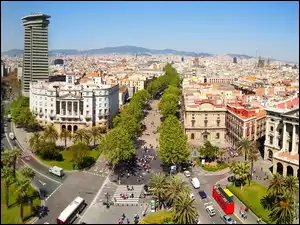 Barcelona, Ulica, Hiszpania, Miasto