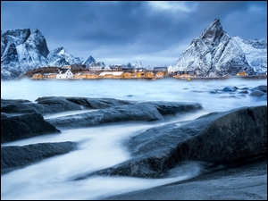Norweska wioska na Lofotach