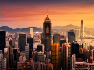 Wieżowce, Hong Kong, Miasto