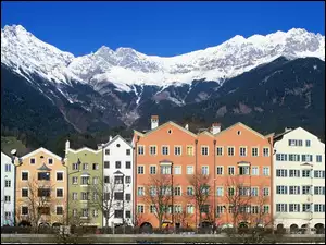 Austria, Góry, Innsbruck, Domy