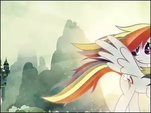 My Little Pony, Zamek, Rainbow Dash, Góry