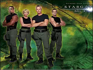Stargate SG 1, Gwiezdne wrota, Amanda Tapping, Michael Shanks, Christopher Judge, Richard Dean Anderson