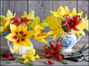 Lilie, Kwiaty, Bukiety