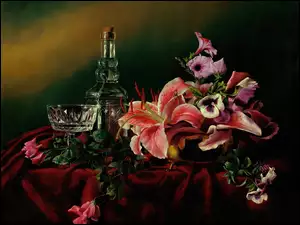 Obraz, Aleksiej Antonow, Bukiet Kwiatów