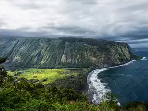 Wyspa na Hawajach w dolinie Waipio