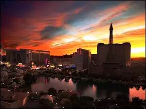Słońca, Las Vegas, Zachód