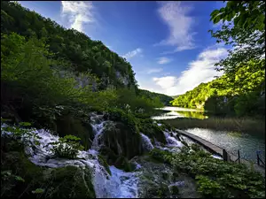 Chorwacja, Potok, Park Narodowy Plitvice, Jeziora