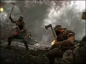 Walka samuraja z wikingiem w grze For Honor