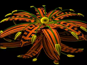 Kwiat w grafice 3D