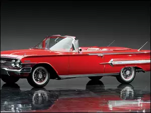 1960, Czerwony, Chevrolet Impala