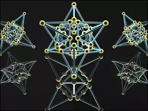 Metalowe gwiazdy w wektorowej grafice 3D