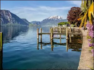 Jezioro Czterech Kantonów w szwajcarskiej gminie Weggis