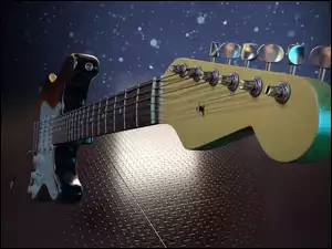 Elektryczna gitara z strunami