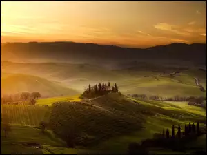 Panorama włoskiej Toskanii
