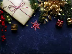Boże Narodzenie ozdoby z prezentami