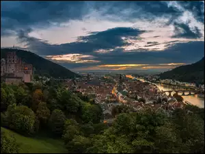 Panorama Heidelberg w Niemczech