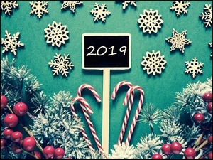 Nowy Rok 2019 z dekoracją świąteczną