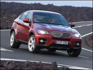 BMW, Zakręt, X6, Ostry