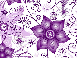 Tekstura w fioletowe kwiaty