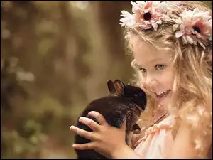 Dziewczynka z króliczkiem