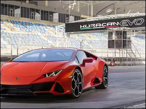 Stadion, Czerwone, Lamborghini Huracan EVO