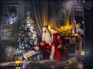 Mikołaj z prezentami