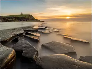 Formacje skalne w zatoce Kimmeridge w Dorset