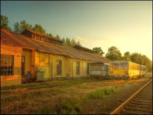Stara stacja kolejowa w Czechach