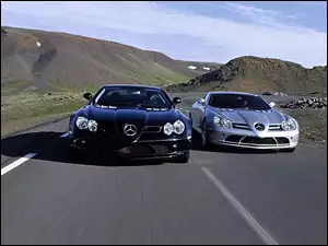 Mercedesy SLR, Czarny, Srebrny