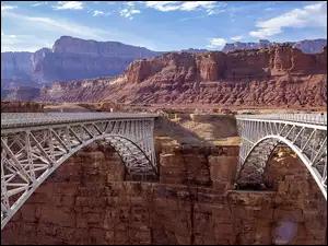 Park Narodowy Wielkiego Kanionu, Dwa, Kanion, Arizona, Mosty, Marble Canyon, Stany Zjednoczone, Historic Navajo Bridge
