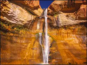 Dolny, Wodospad, Stany Zjednoczone, Skały, Utah, Hrabstwo Garfield, Lower Calf Creek