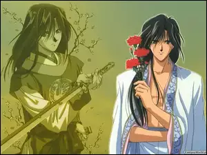 Fushigi Yuugi, miecz, postać, kwiatek